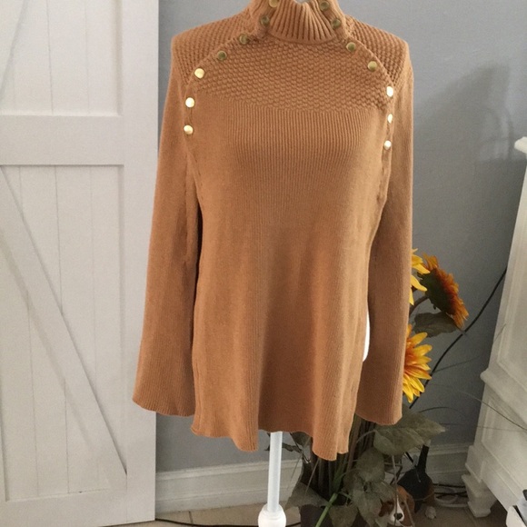G.I.L.I Brown sweater cape. Size XS - Picture 2 of 8